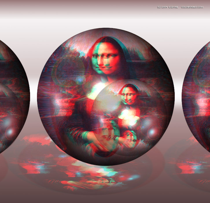 mona lisa anaglyph