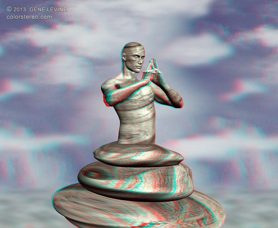 zen man anaglyph 1